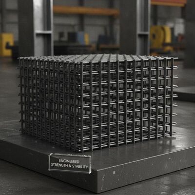 高炭素鋼の長方形形 12×12 メッシュ 工業用で例外的な強度と安定性を提供するために設計