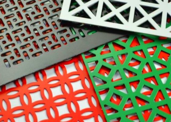 高オープン エリア 孔付き 鉄網 プレート Pvc コーティング 飾り 穴 サイズ 0.1mm