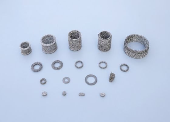 メディア フィルタの圧縮された編まれた金網