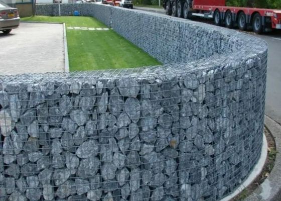 ワイヤーがGabionの網のGIを溶接した景色の壁2.5-3.7mmは網13.5のゲージを溶接した